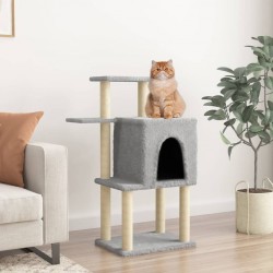 Clair Arbre À Chat Avec Griffoirs En Sisal Gris 97 Cm Vidaxl