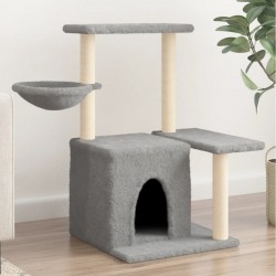 Clair Arbre À Chat Avec Griffoirs En Sisal Gris 83 Cm Vidaxl