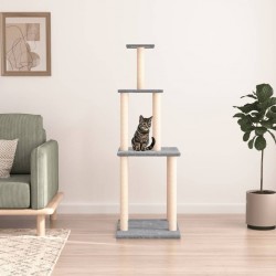 Clair Arbre À Chat Avec Griffoirs En Sisal Gris 149 Cm Vidaxl