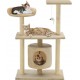 NC Arbre À Chat Avec Griffoirs En Sisal 95 Cm Beige Vidaxl