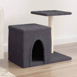 Arbre À Chat Avec Griffoirs En Sisal Gris Foncé 50,5 Cm Vidaxl