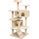 NC Arbre À Chat Avec Griffoirs En Sisal 125 Cm Beige Vidaxl