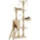 NC Arbre À Chat Avec Griffoirs En Sisal 138 Cm Beige Vidaxl