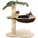 NC Arbre À Chat Avec Griffoir En Sisal 50 Cm Beige Et Marron Vidaxl