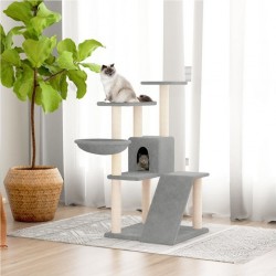 Clair Arbre À Chat Avec Griffoirs En Sisal Gris 94 Cm Vidaxl