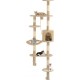 NC Arbre À Chat Avec Griffoirs En Sisal Montage Mural 194 Cm Beige Vidaxl