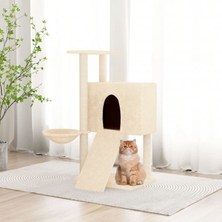 NC Arbre À Chat Avec Griffoirs En Sisal Crème 96 Cm Vidaxl