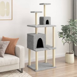 Clair Arbre À Chat Avec Griffoirs En Sisal Gris 167 Cm Vidaxl