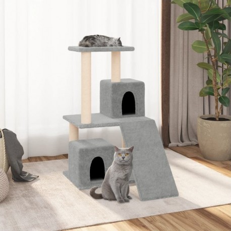 Clair Arbre À Chat Avec Griffoirs En Sisal Gris 82 Cm Vidaxl