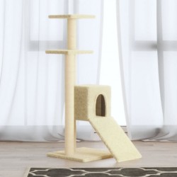 NC Arbre À Chat Avec Griffoirs En Sisal Crème 92 Cm Vidaxl