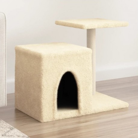 NC Arbre À Chat Avec Griffoirs En Sisal Crème 50,5 Cm Vidaxl