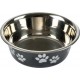 NC Gamelle Pour Chien & Chat motifs Pattes 21cm Noir