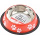 NC Gamelle Antidérapante Chien & Chat pattes 15cm Rouge