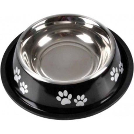 NC Gamelle Antidérapante Chien & Chat pattes 25cm Noir