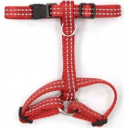 NC Harnais Pour Chien coutures Réfléchissantes 35cm Rouge