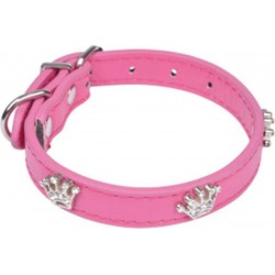 NC Collier Fantaisie Pour Chien couronnes 35cm Fuchsia