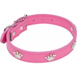 NC Collier Fantaisie Pour Chien couronnes 45cm Fuchsia