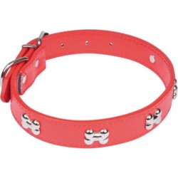 NC Collier Fantaisie Pour Chien os 55cm Rouge