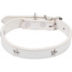 Collier Fantaisie Pour Chien étoiles 35cm Blanc