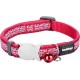 NC Collier Pour Chat Red Dingo Union Jack 20-32 Cm Rouge