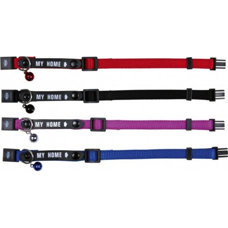 NC Trixie 4180 Collier Pour Chiens Et Chats Noir, Rouge Nylon Chat Collier Anti-aboiement