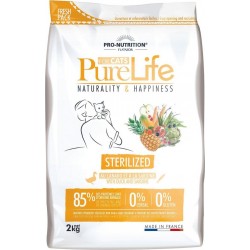 NC Pro-nutrition Pure Life Chat Sterilized 2Kg l'unité de 2Kg