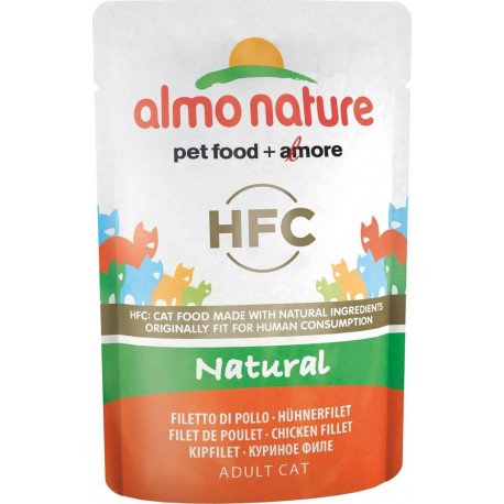 NC Pâtée Almo Nature Chat Hfc Natural Filet De Poulet – Pochon 55g