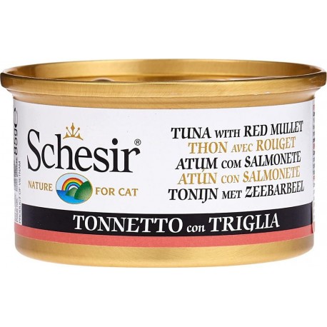 Patee Pour Chat En Gelée Schesir Boite 85g Thon Rouget 85g