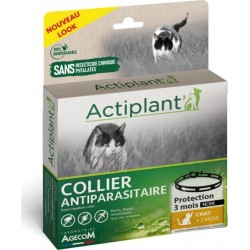 Actiplant Collier Antiparasitaire Pour Chat Noir