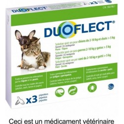 NC Duoflect Pipettes Antiparasitaires Chat Et Petit Chien, 3 Pipettes