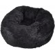 NC Coussin Rond Fluffy Noir