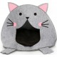 NC Panier Pour Chat Minou L. 45 X H. 48 Cm Gris