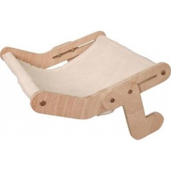 NC Hamac Pour Chats - Nap 42,5 X 47 Cm Bois Massif Surface Réversible