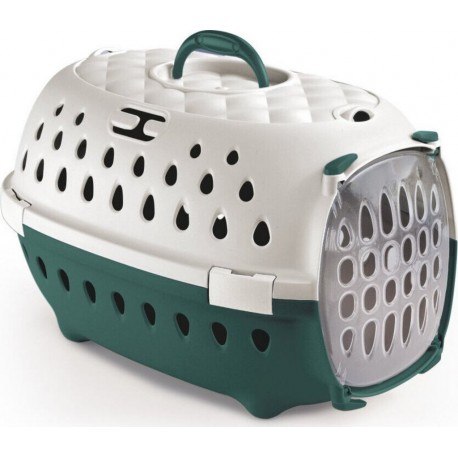 NC Cage De Transport Smart Chic Verte Max 6Kg Pour Petit Chien Et Chat Stefanplast