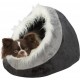 Abri Minou Pour Chat, Dimensions: 35 × 26 × 41 Cm. Coloris: Gris Foncé/gris Clai