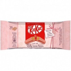 Nestlé Kit Kat Ruby Cocoa Beans 124,5g par 3 (lot de 6 soit 18 plaques)