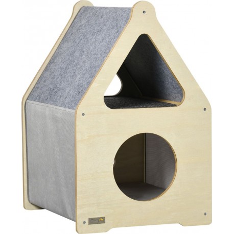 NC Maison Pour Chat Design Maisonnette Avec Coussins