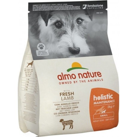 NC Croquettes Almo Nature Chien Holistic Small Adult Agneau Riz 2Kg