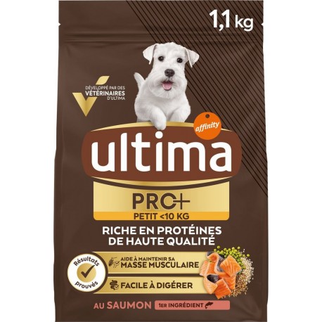 ULTIMA Croquette pour chien Adulte au saumon 1,1Kg