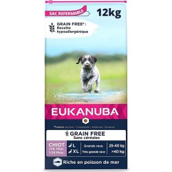 NC Croquette Eukanuba Sans Céréales Chiot Grande Race Poissons 12Kg