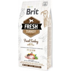 NC Croquette Chien Brit Fresh Adult Fit Dinde 2,5Kg l'unité de 1.0Kg