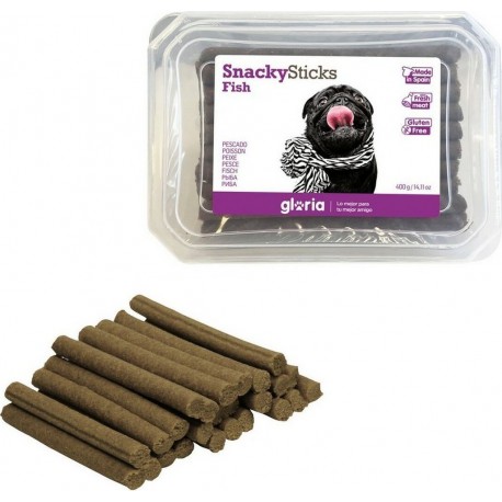 NC Snack Pour Chiens Gloria Snackys Sticks Poisson Bars (350 G)