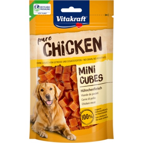 VITAKRAFT Snacks pour chien mini chicken cube 80g