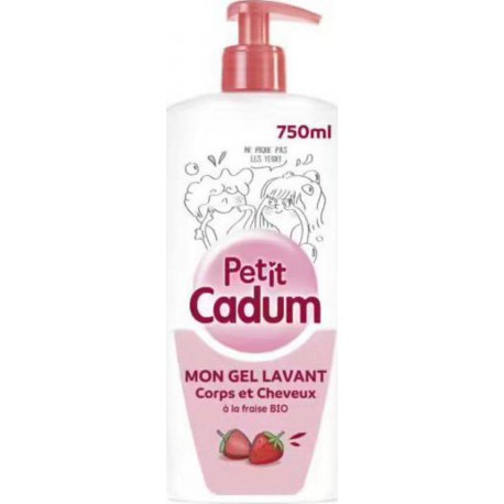 CADUM ENFANT Gel douche corps & cheveux Fraise 750ml