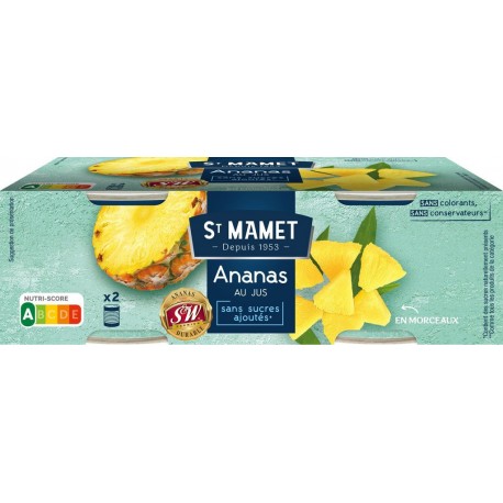 ST MAMET ANANAS MORCEAU 2X135g