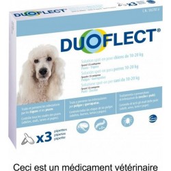 NC Duoflect Pipettes Antiparasitaires Chien 10 – 20Kg, 3 Pipettes