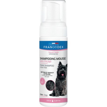 Shampooing Mousse Sans Rinçage 150 Ml Pour Chien Francodex