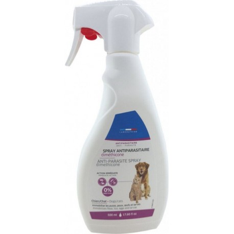 Spray Antiparasitaire Diméthicone 500 Ml, Pour Chats Et Chiens Francodex