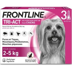 Frontline Tri-act Pipettes Antiparasitaires Très Petit Chien 2 – 5Kg