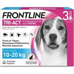 Frontline Tri-act Pipettes Antiparasitaires Chien Moyen 10 20Kg